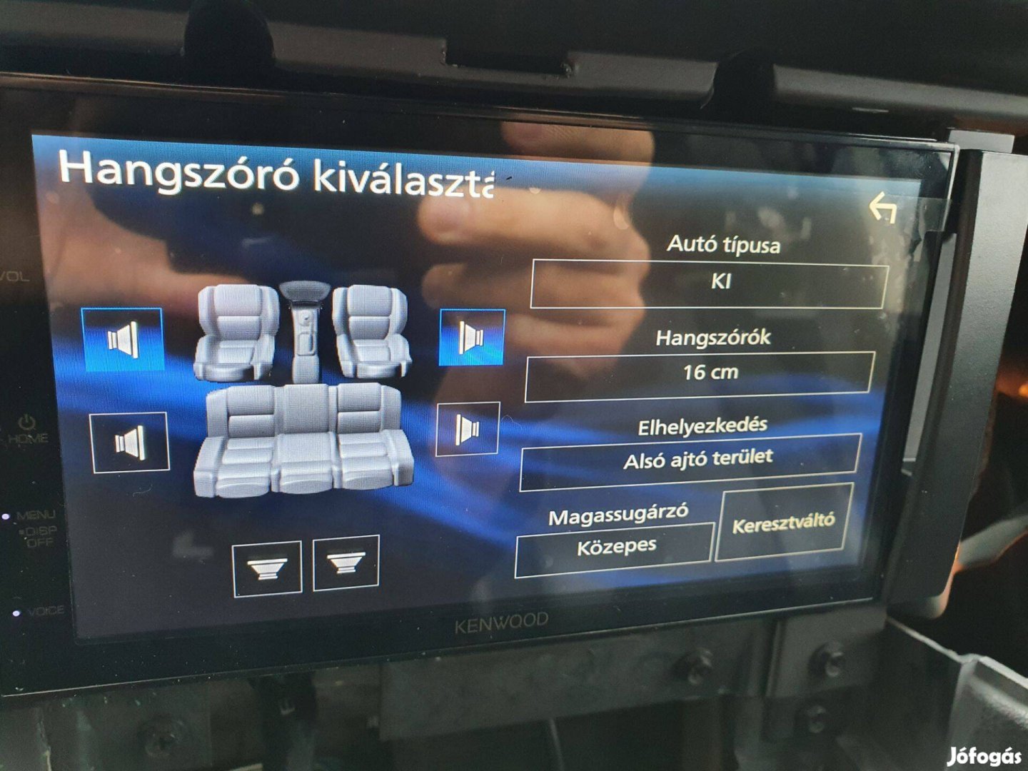 Kenwood 2din fejegység távirányitóval