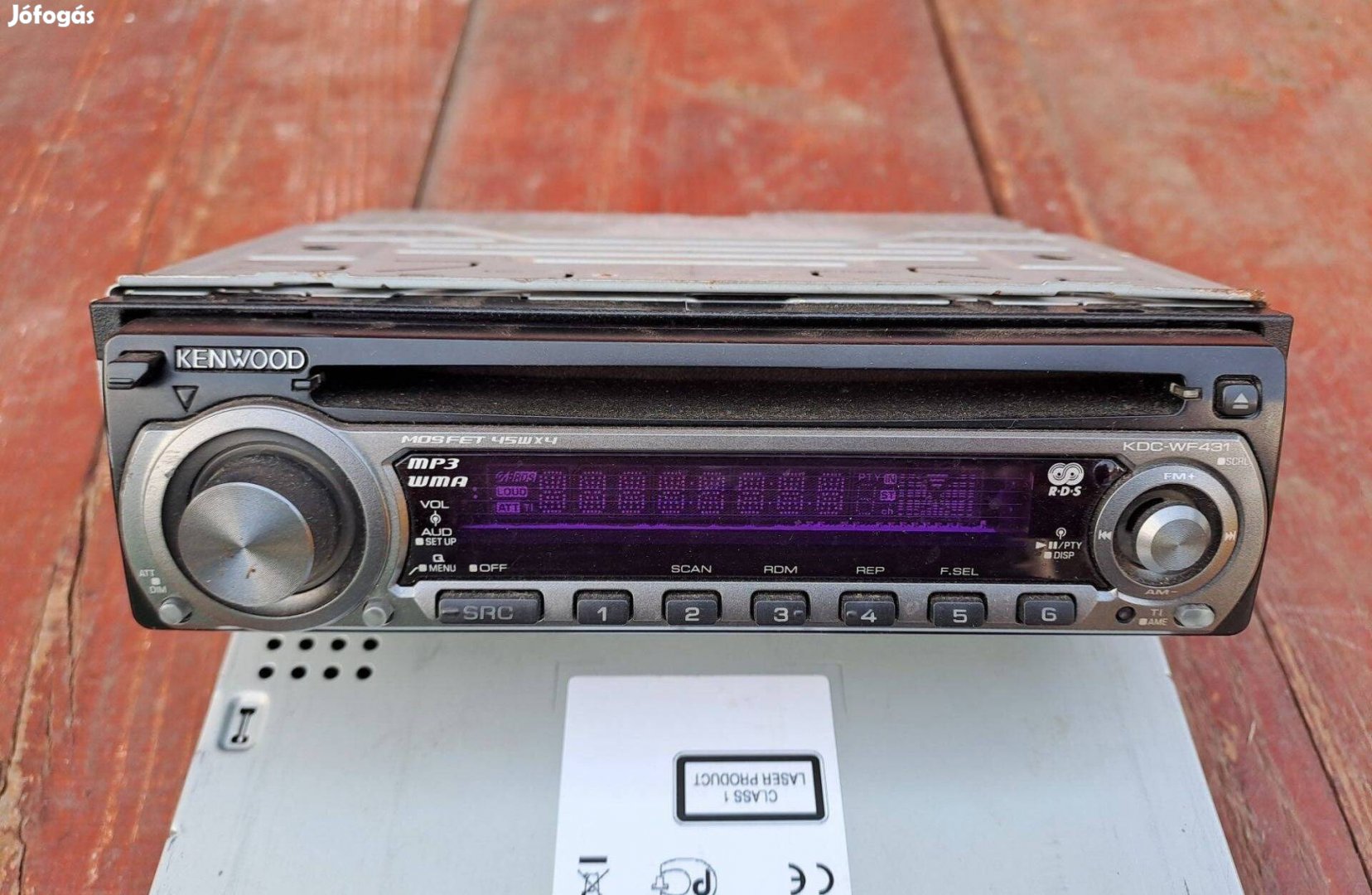 Kenwood 4X45W KDC-WF431A ( MP3/WMA ) autó rádió cd-s