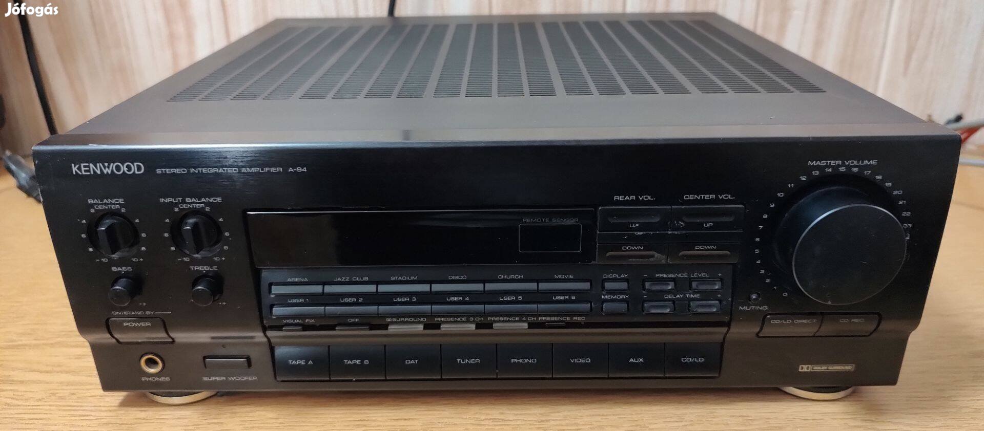 Kenwood A-94,hangfalakhoz való midi méretű (36cm széles) erősítő,hibás