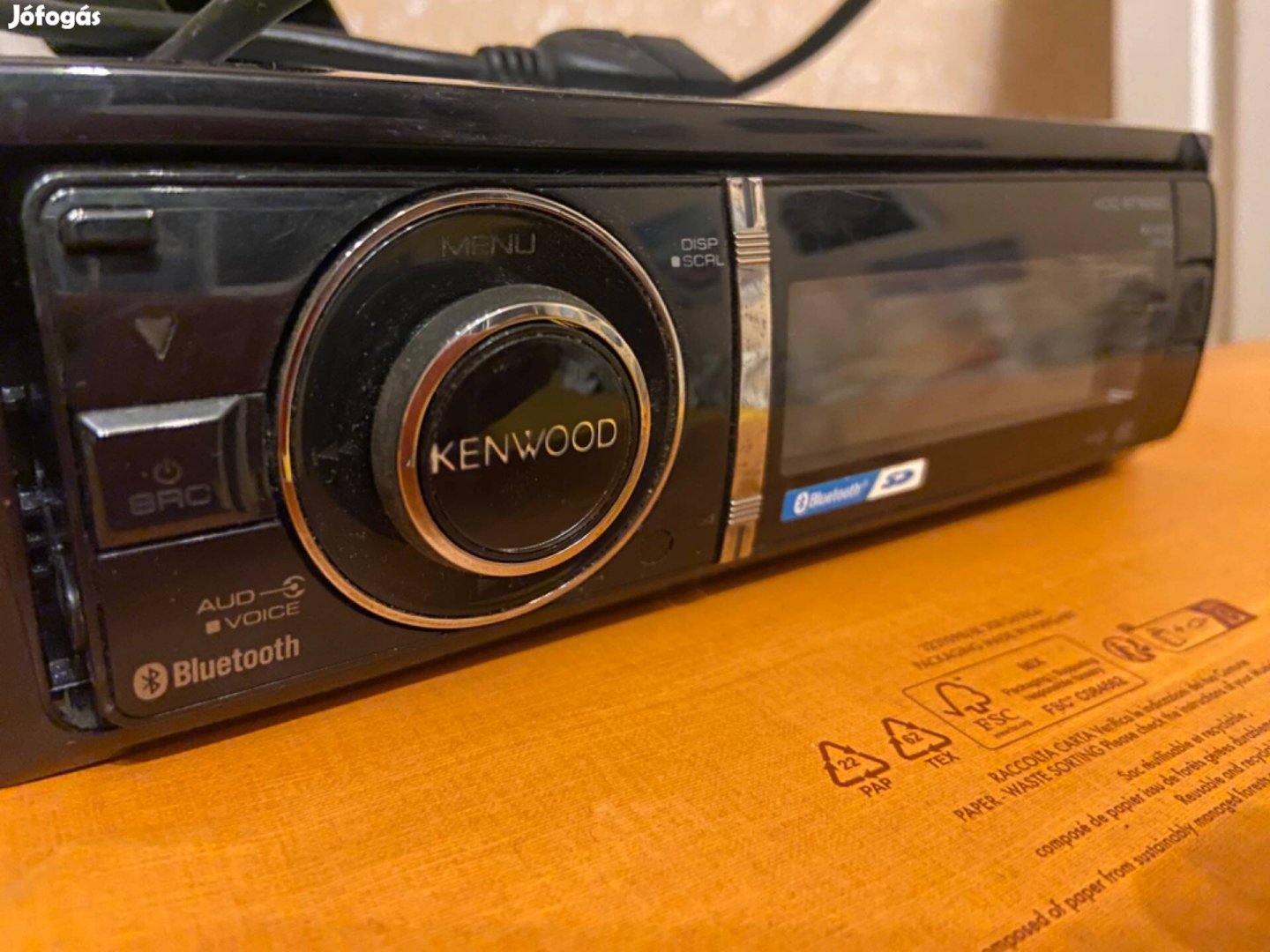 Kenwood Autós CD-MP3-SD-USB Bluetooth lejátszó