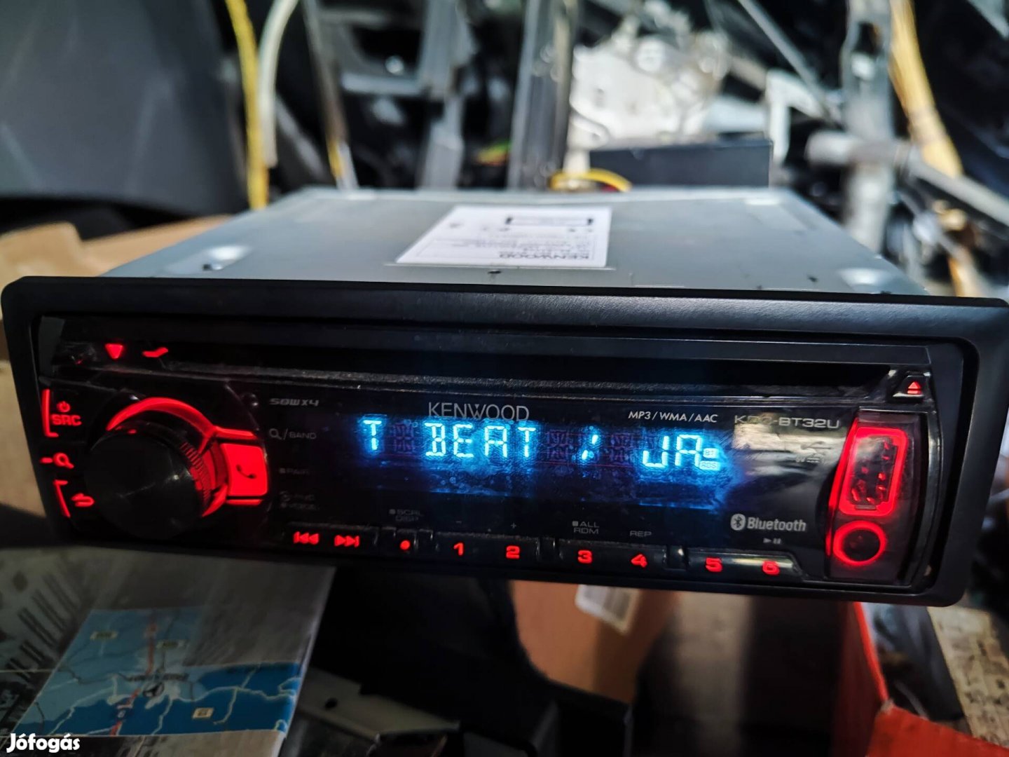 Kenwood Bluetooth Usb MP3 CD rádió, hibátlan 