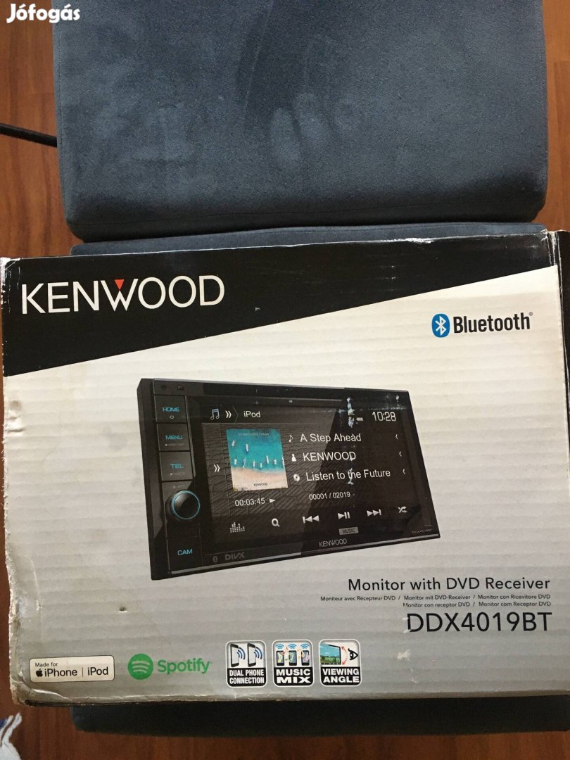 Kenwood DDX4019BT komplett fejegység plusz tartozékokkal eladó