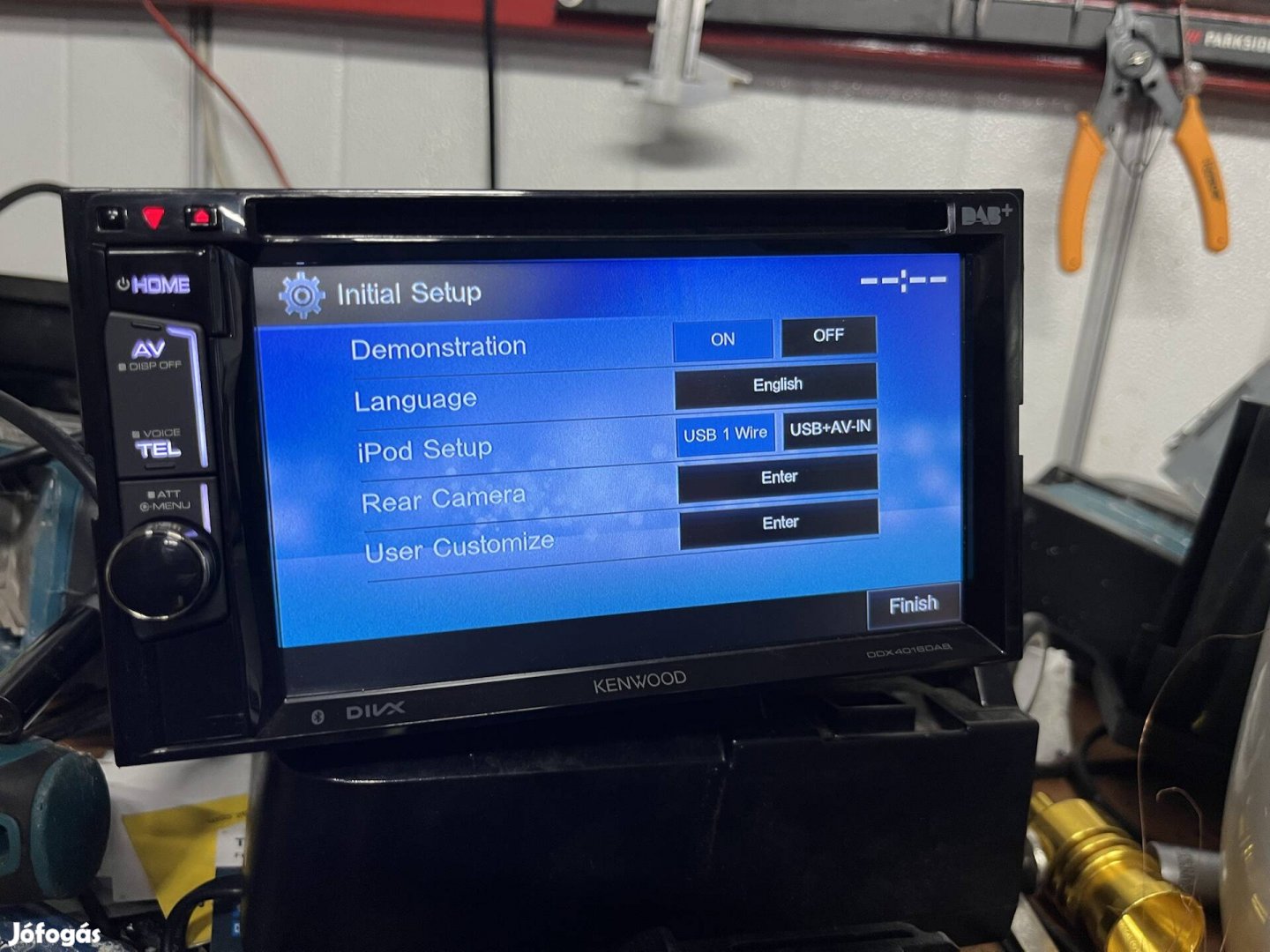 Kenwood DDX 4016DAB 2 din rádió fejegység 