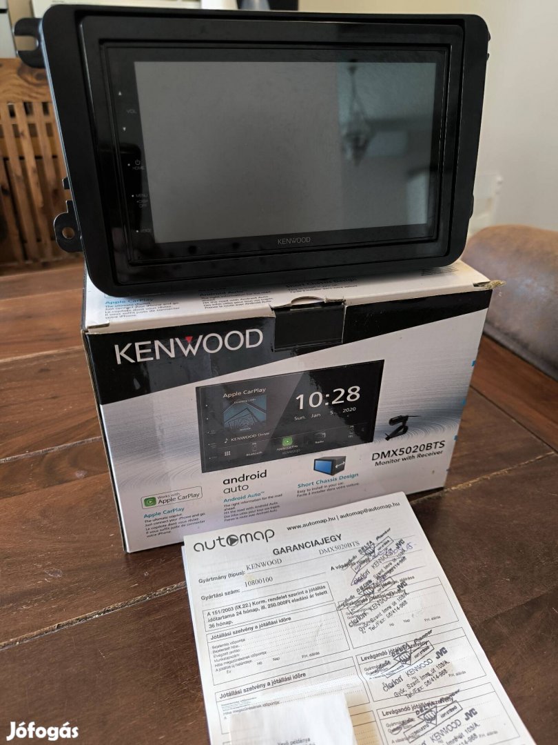 Kenwood DMX5020 fejegység vw beépítő szettel