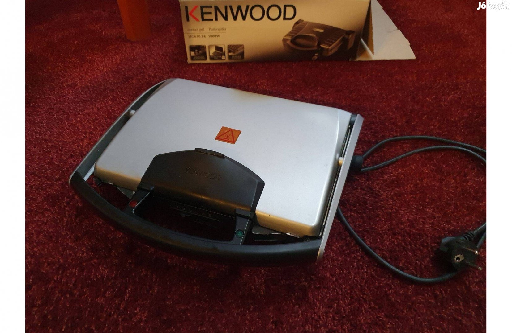 Kenwood HG elektromos kontakt grill szendvics sütő 1600W Ingyen GLS