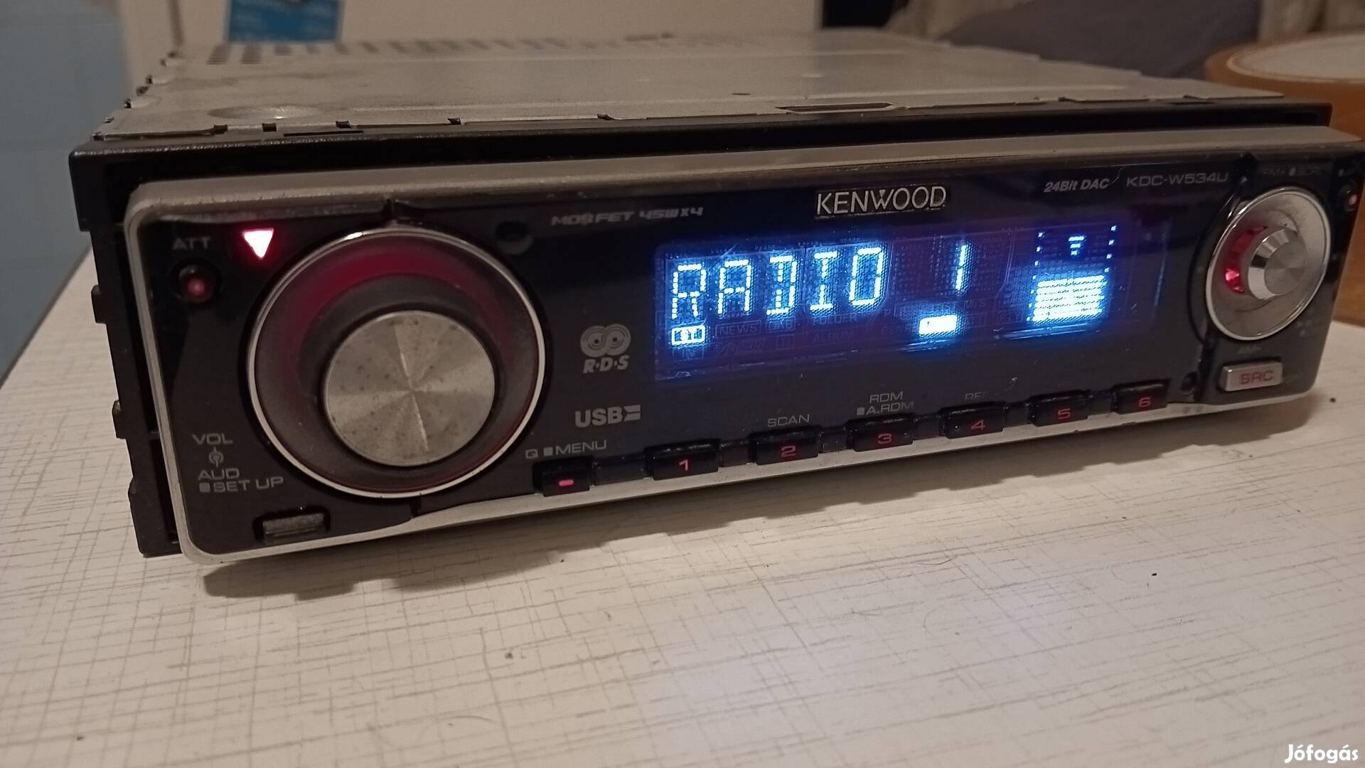 Kenwood KDC-W534U USB, CD fejegység, autórádió 