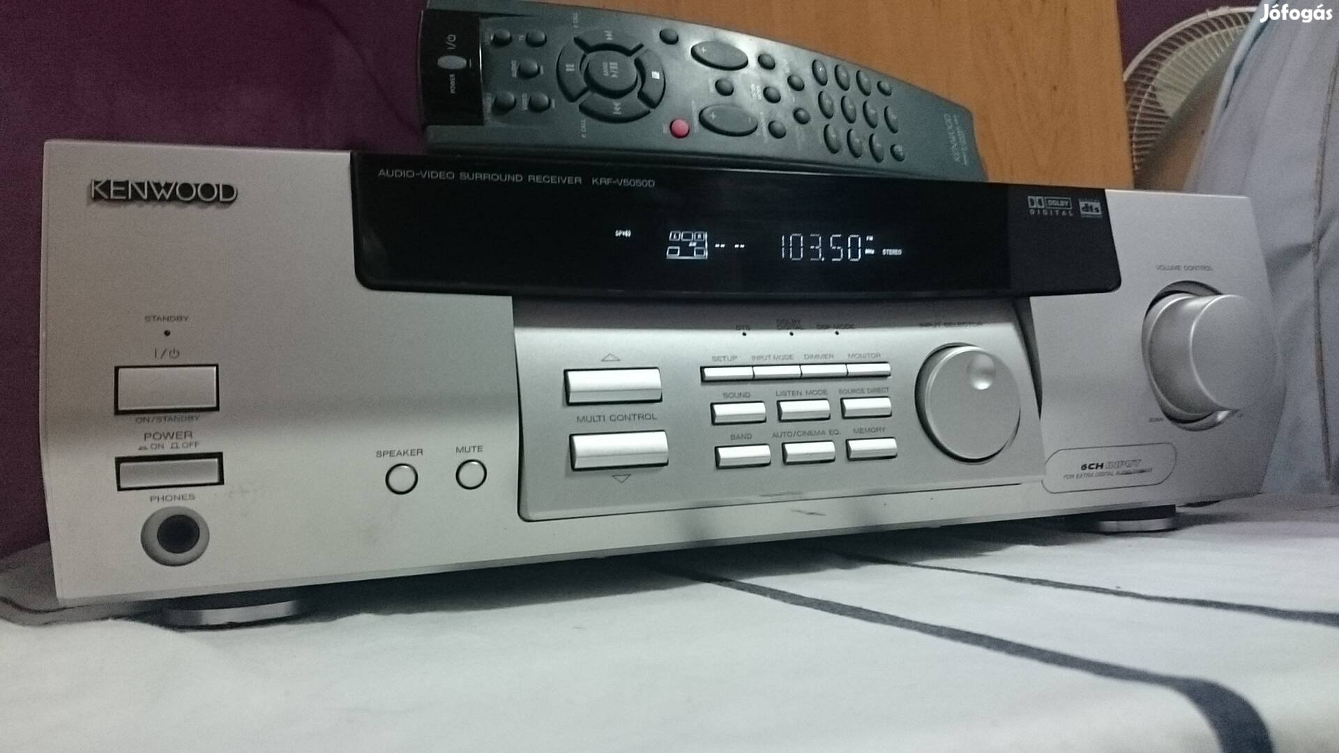 Kenwood KRF-V5050D rádiós erősítő, receiver + távirányító 