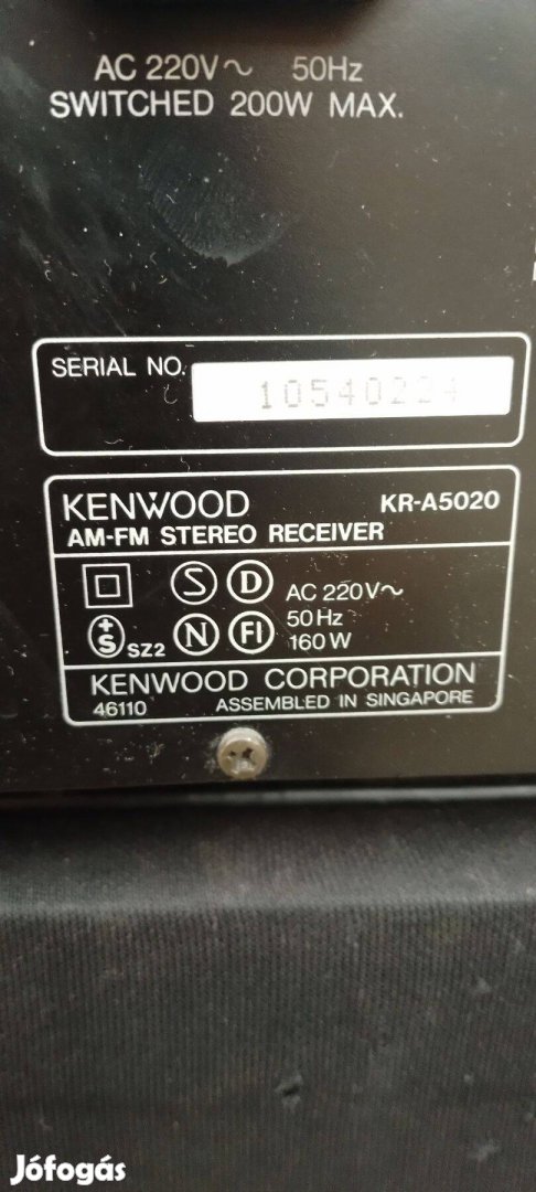 Kenwood KR-A5020 erősitő