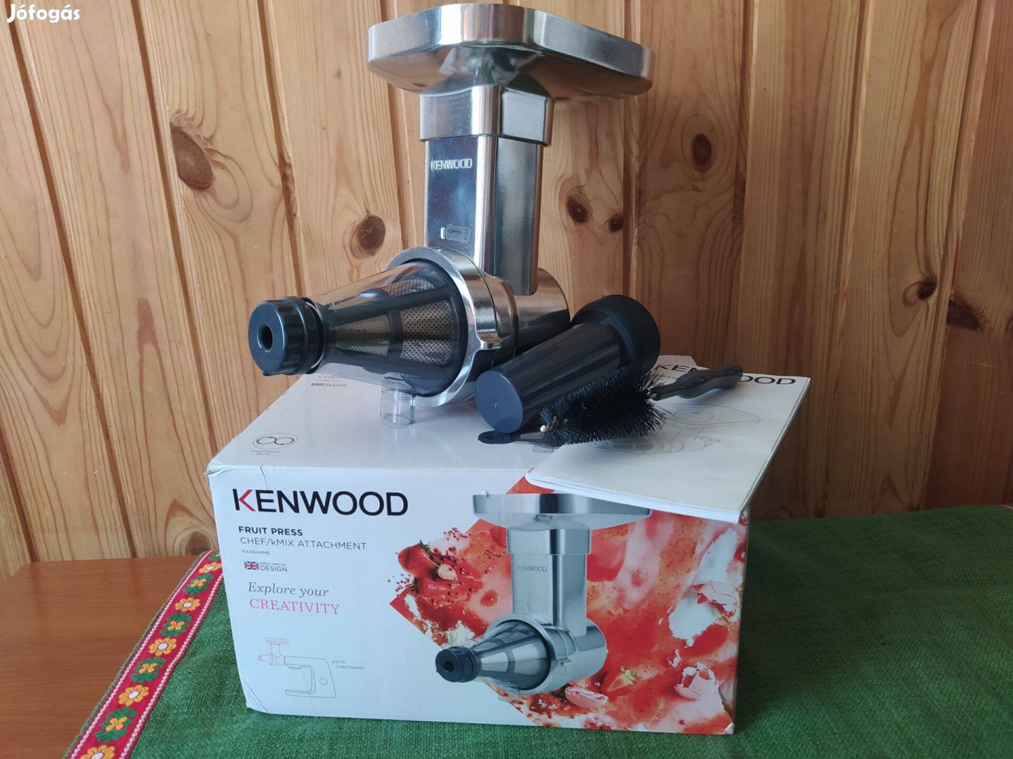 Kenwood Kax644ME gyümölcsprés, passzírozó tartozék