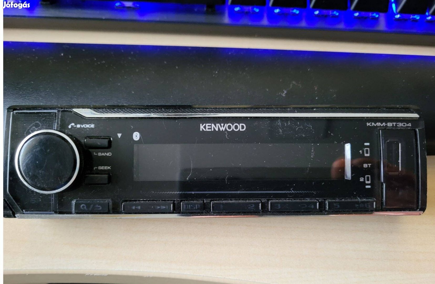Kenwood Kmm BT-304 autórádió + Fiat punto 2 beépítőkeret