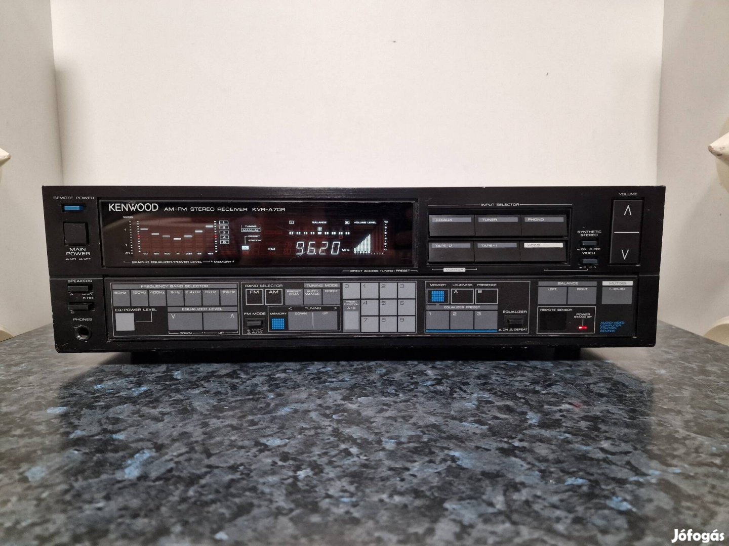 Kenwood Krv-A70R stereo equalizeres rádiós erősítő, rádió hibával 