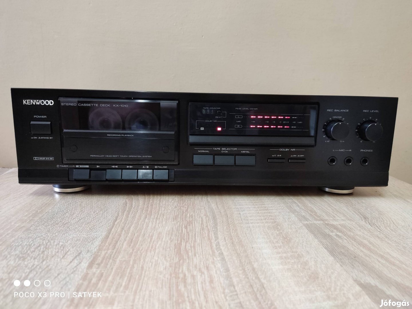 Kenwood Kx-1010 típusú hifi magnó deck 