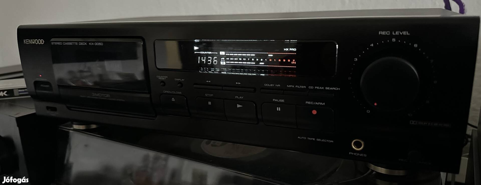 Kenwood Kx-3050, 3 motoros magnódeck gyönyörű állapotban