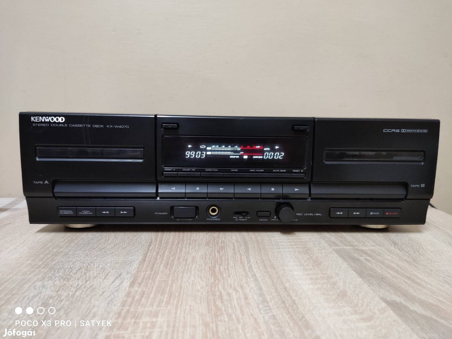 Kenwood Kx-W4070  magnó deck, technics cd