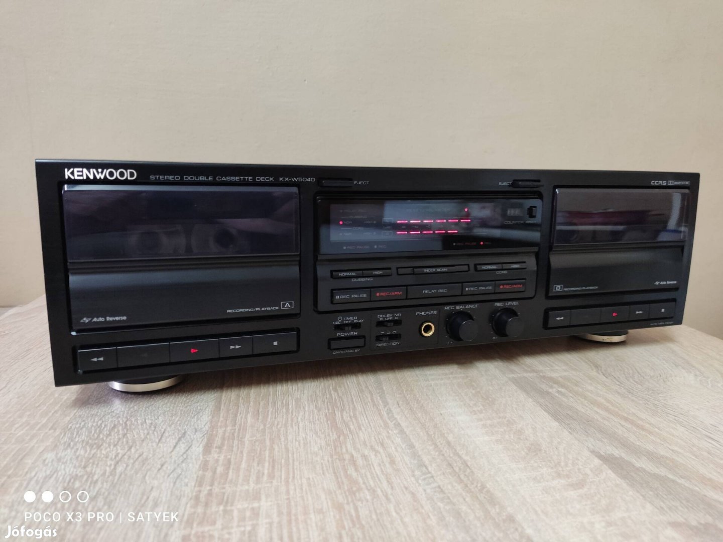 Kenwood Kx-W5040 típusú hifi magnó deck