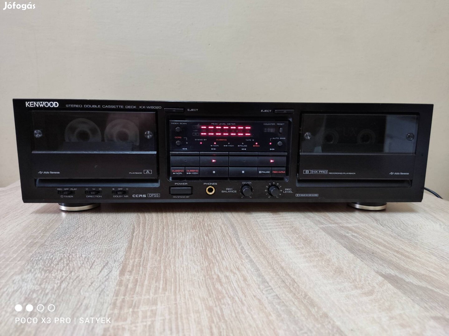 Kenwood Kx-W6020 autoreverse hifi magnó deck