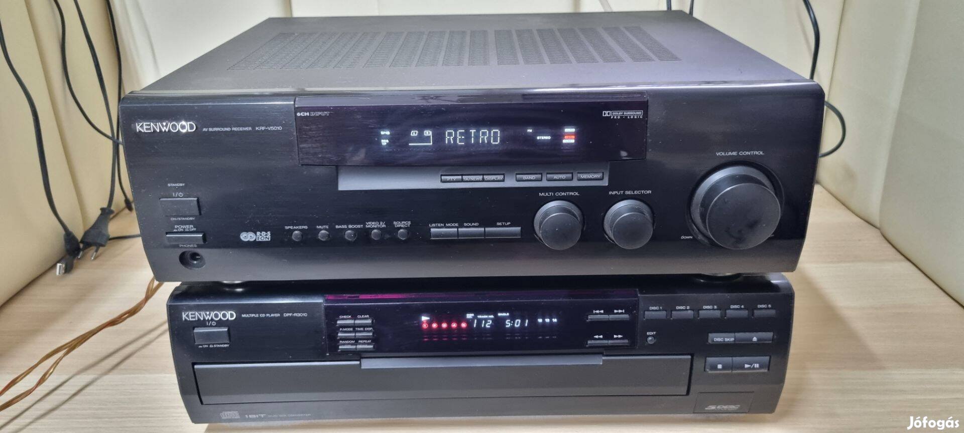 Kenwood " 5.1 rádiós-erősítő +cd