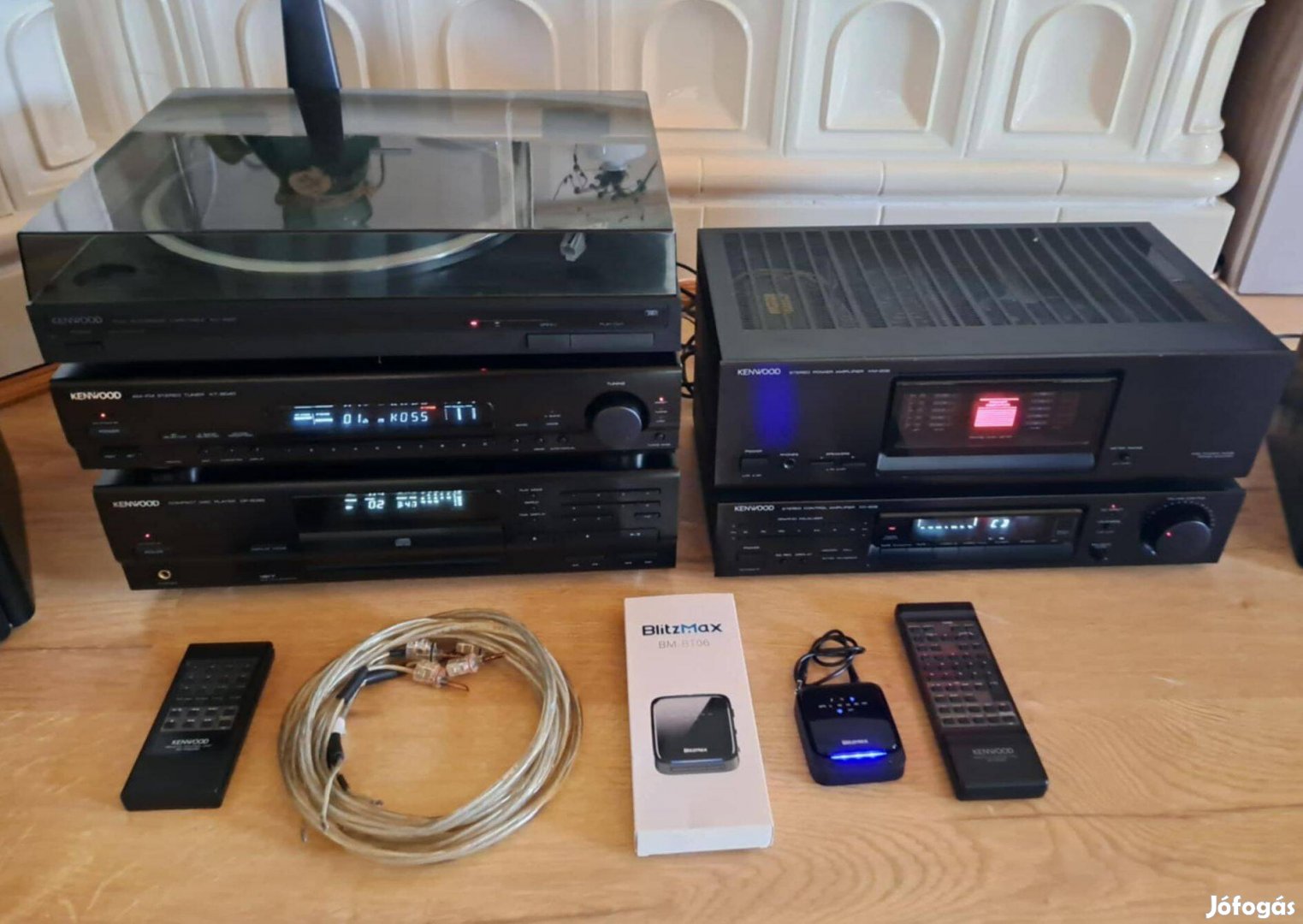 Kenwood audiofil rendszer.Elő/végfok/CD/LP/tuner/Aptxhd Bluetooth DAC!