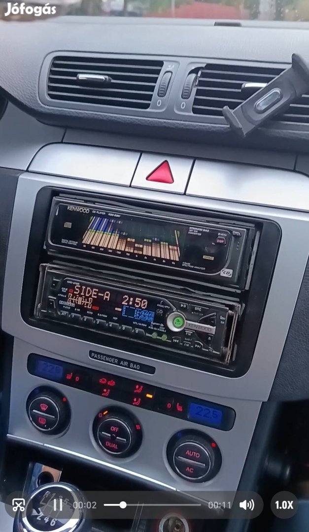 Kenwood autós rádiós magnó és cd-s eqalizer.