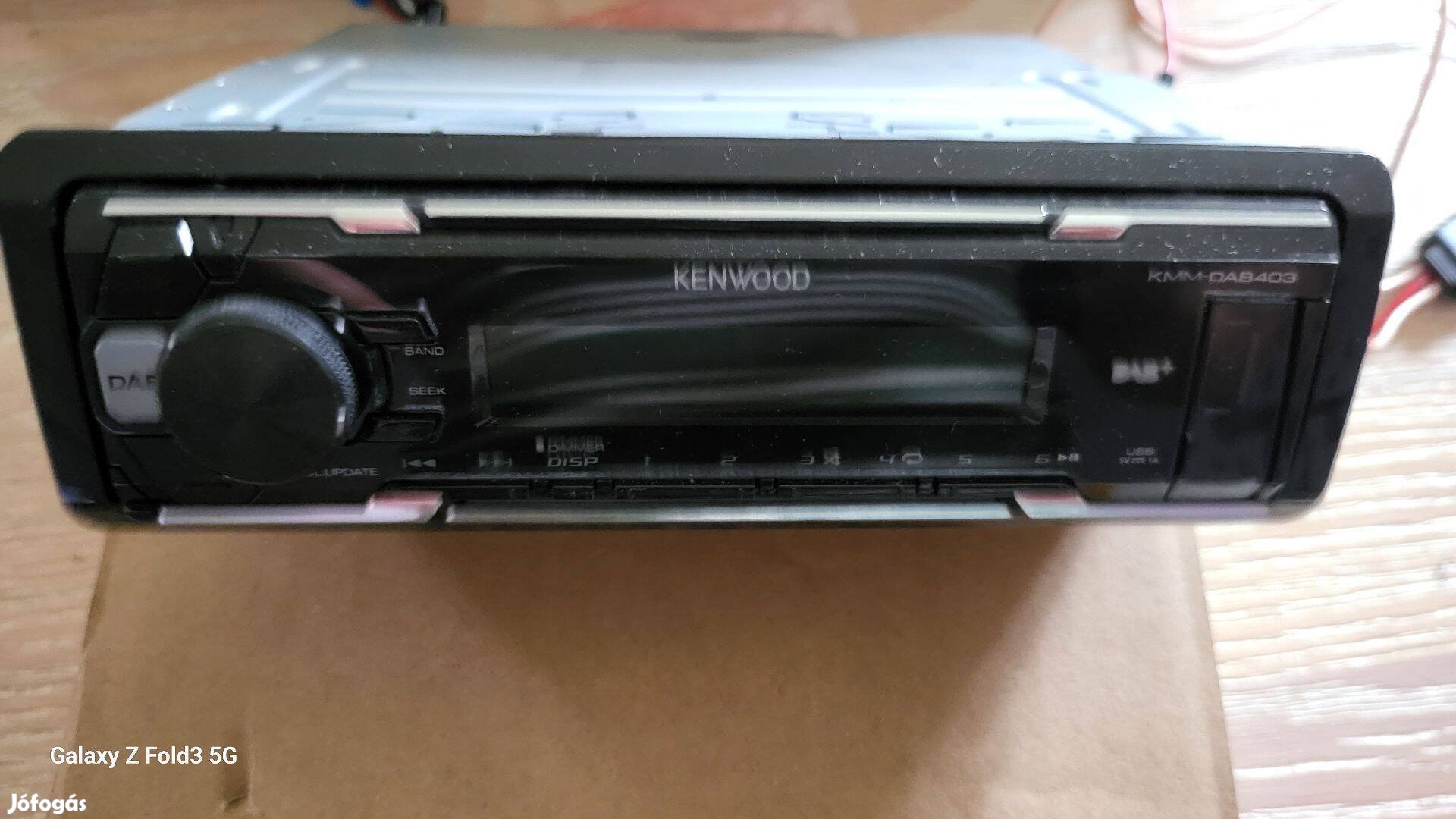 Kenwood fejegység, autórádió, USB, AUX