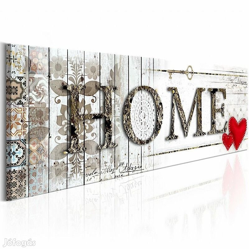 Kép - Otthon piros szívecskékkel