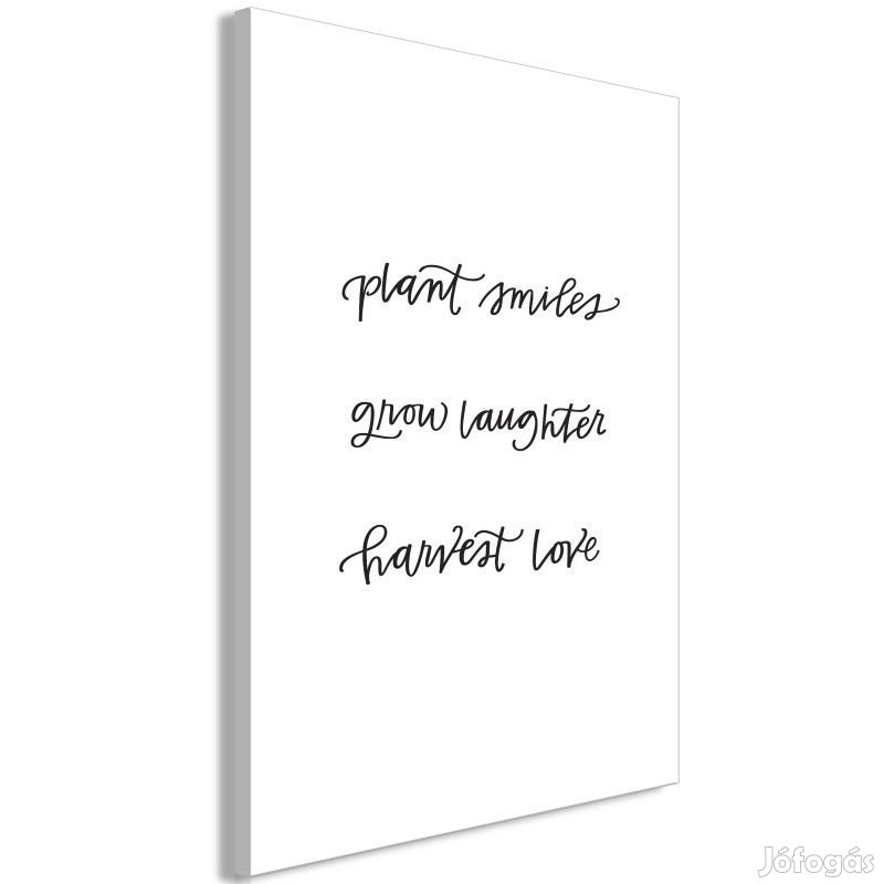 Kép - Plant smiles grow laughter harvest love 2- felirattal