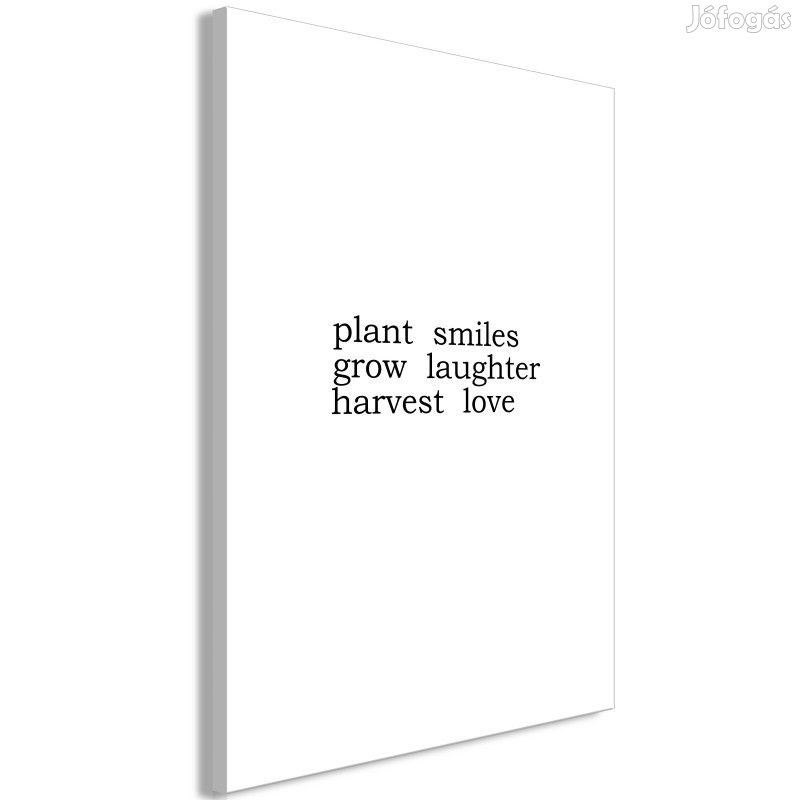 Kép - Plant smiles grow laughter harvest love- felirattal