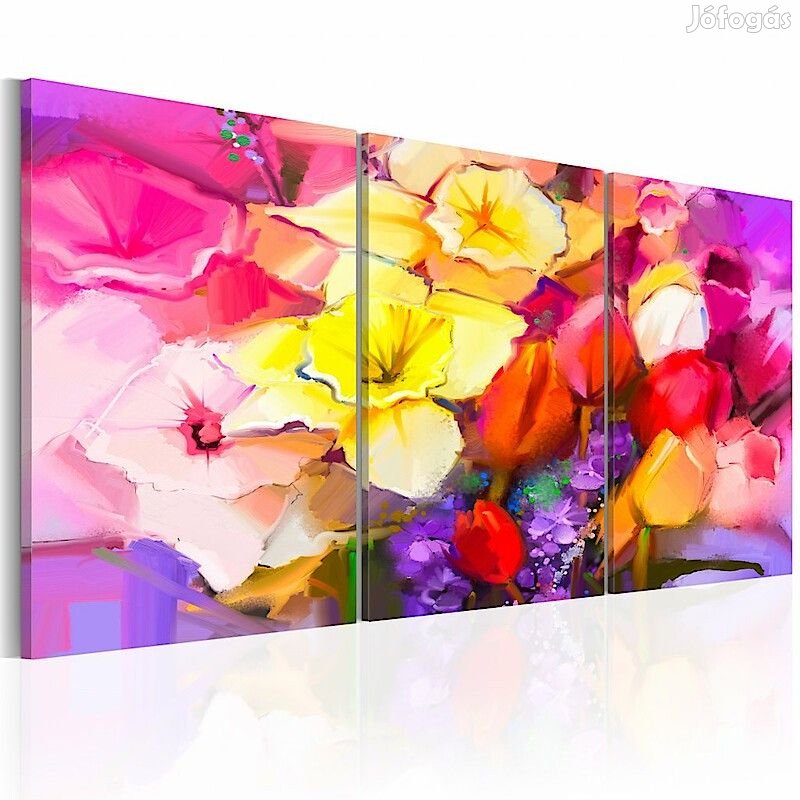 Kép - Szivárvány színű virágcsokor