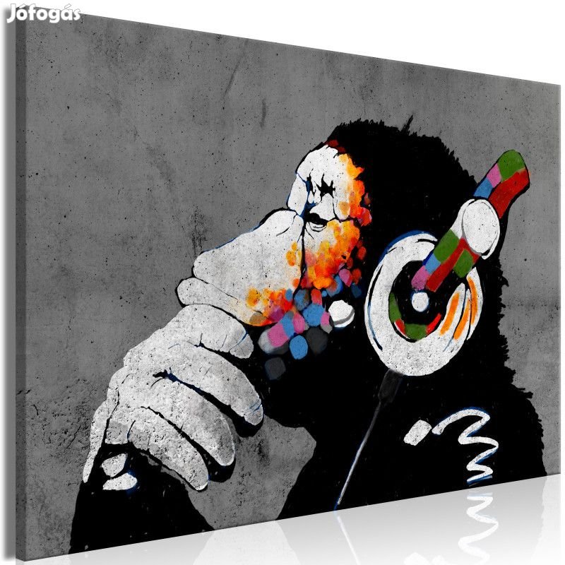 Kép - Zenehallgató Majom