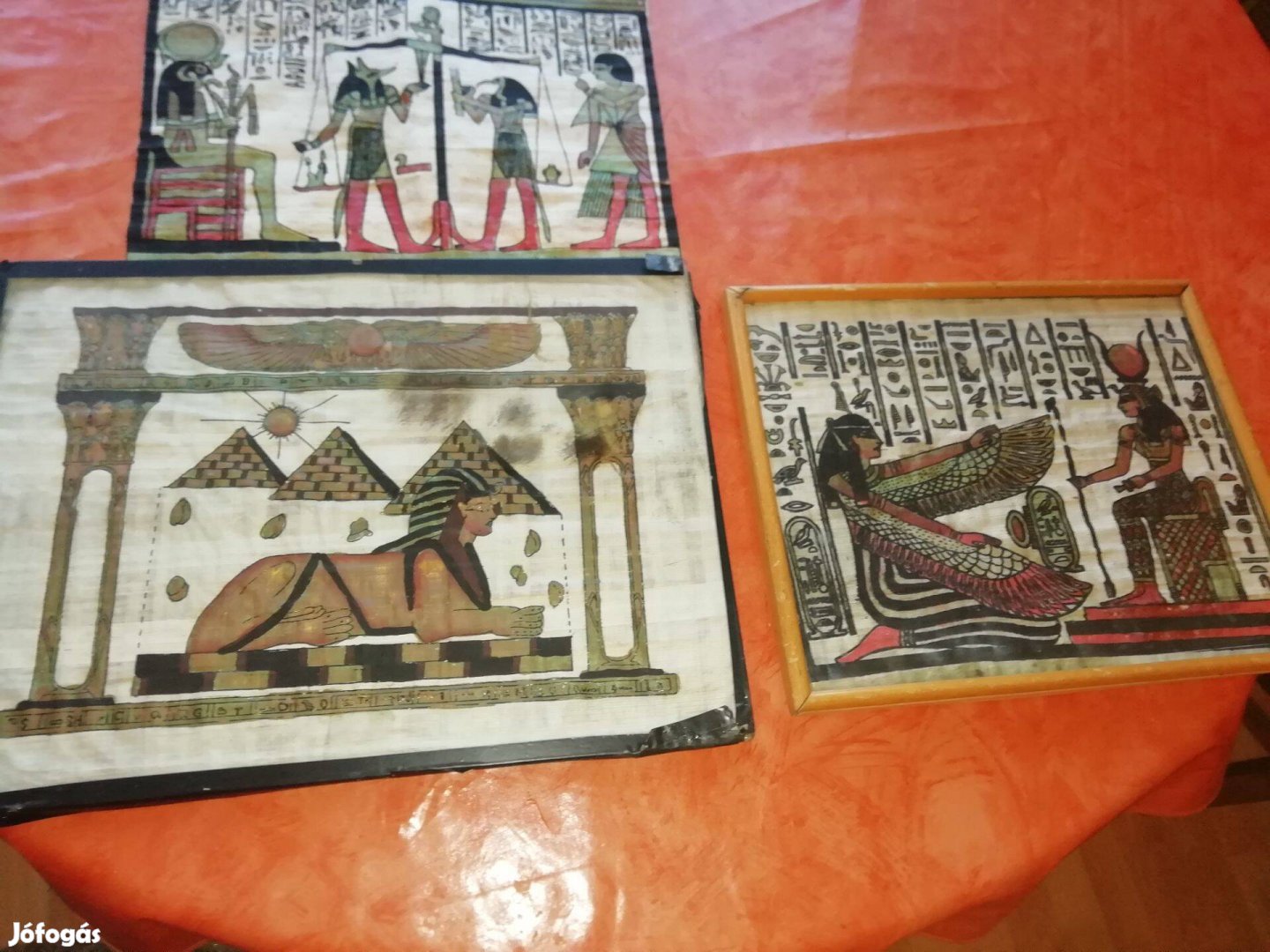 Kép faliképm egyiptom ppirusz eladó 3 db 2 keretben olcsón
