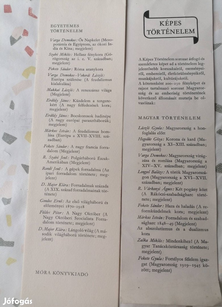 Képes Történelem sorozat 21 kötete