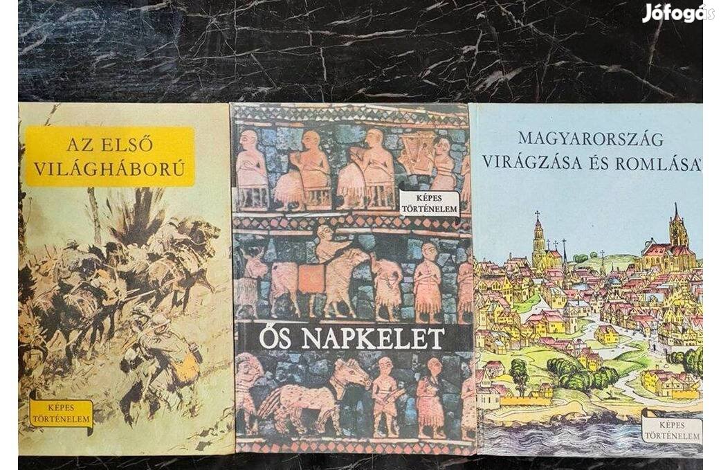 Képes Történelem sorozatból 17 db