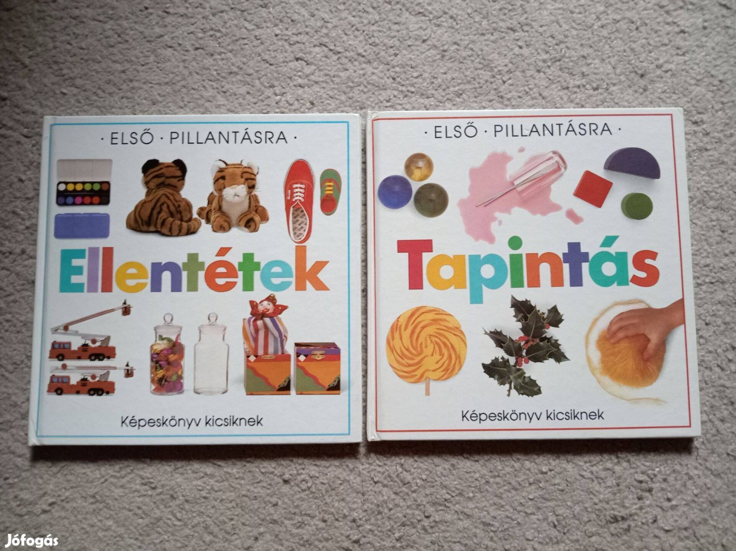 Képeskönyv kicsiknek Ellentétek, Tapintás