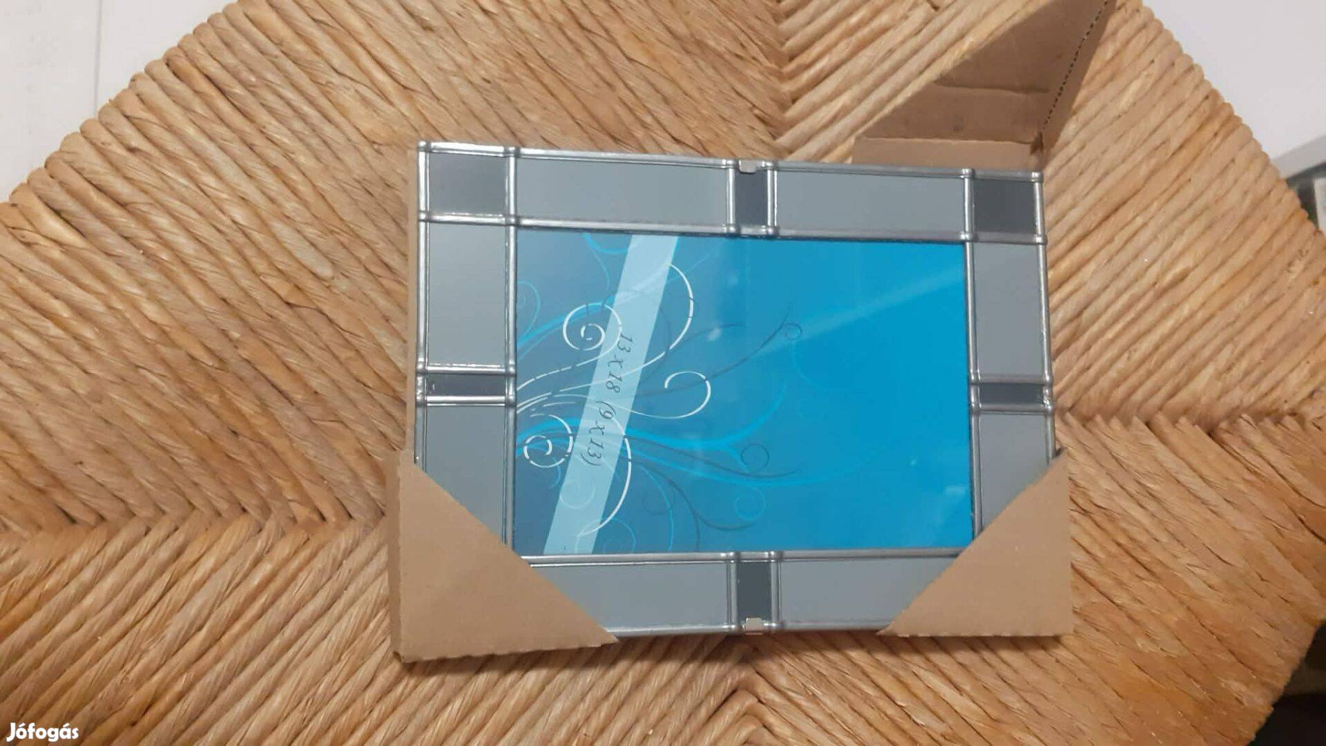 Képkeret ólomüveg hatású