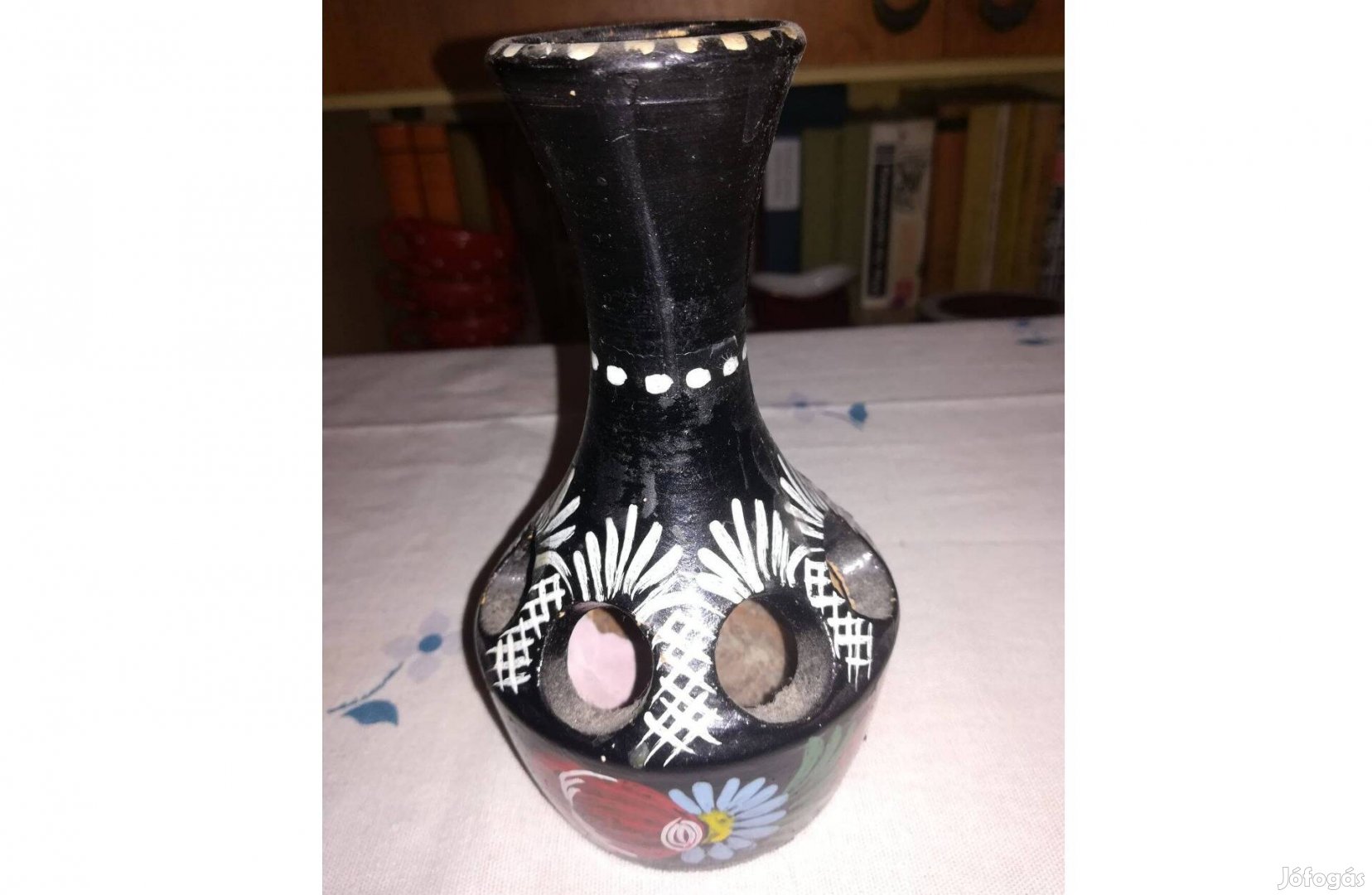 Kerámia festett kis váza