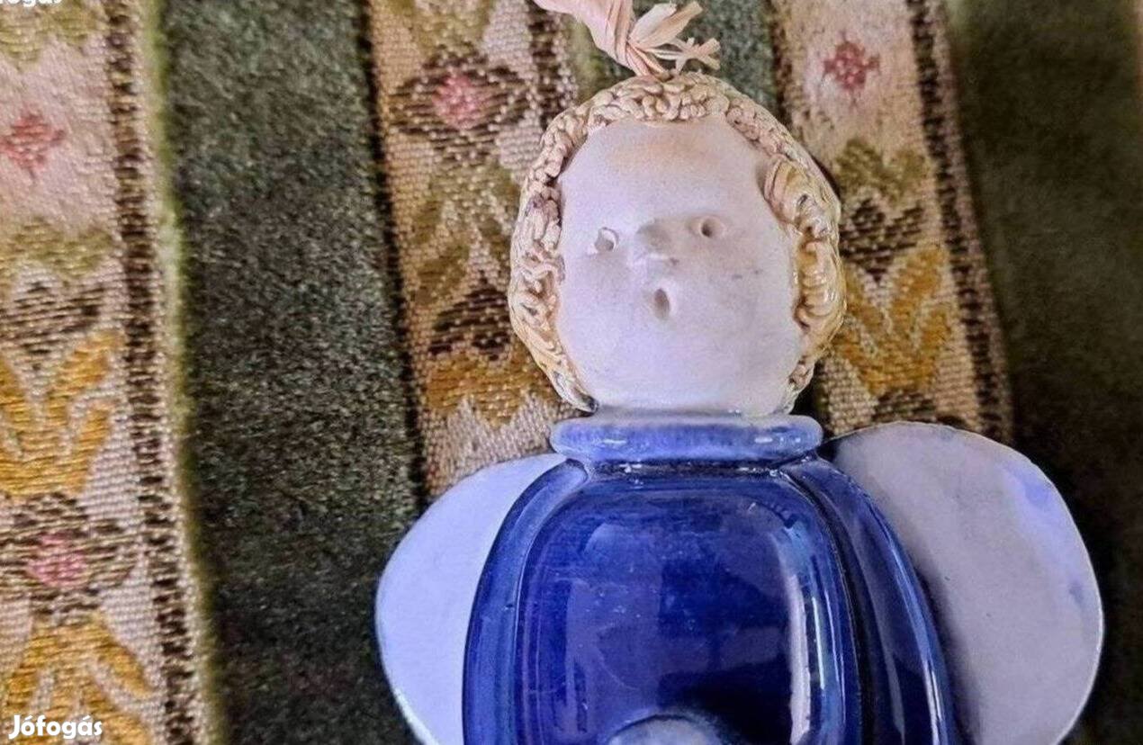 Kerámia figura angyalka
