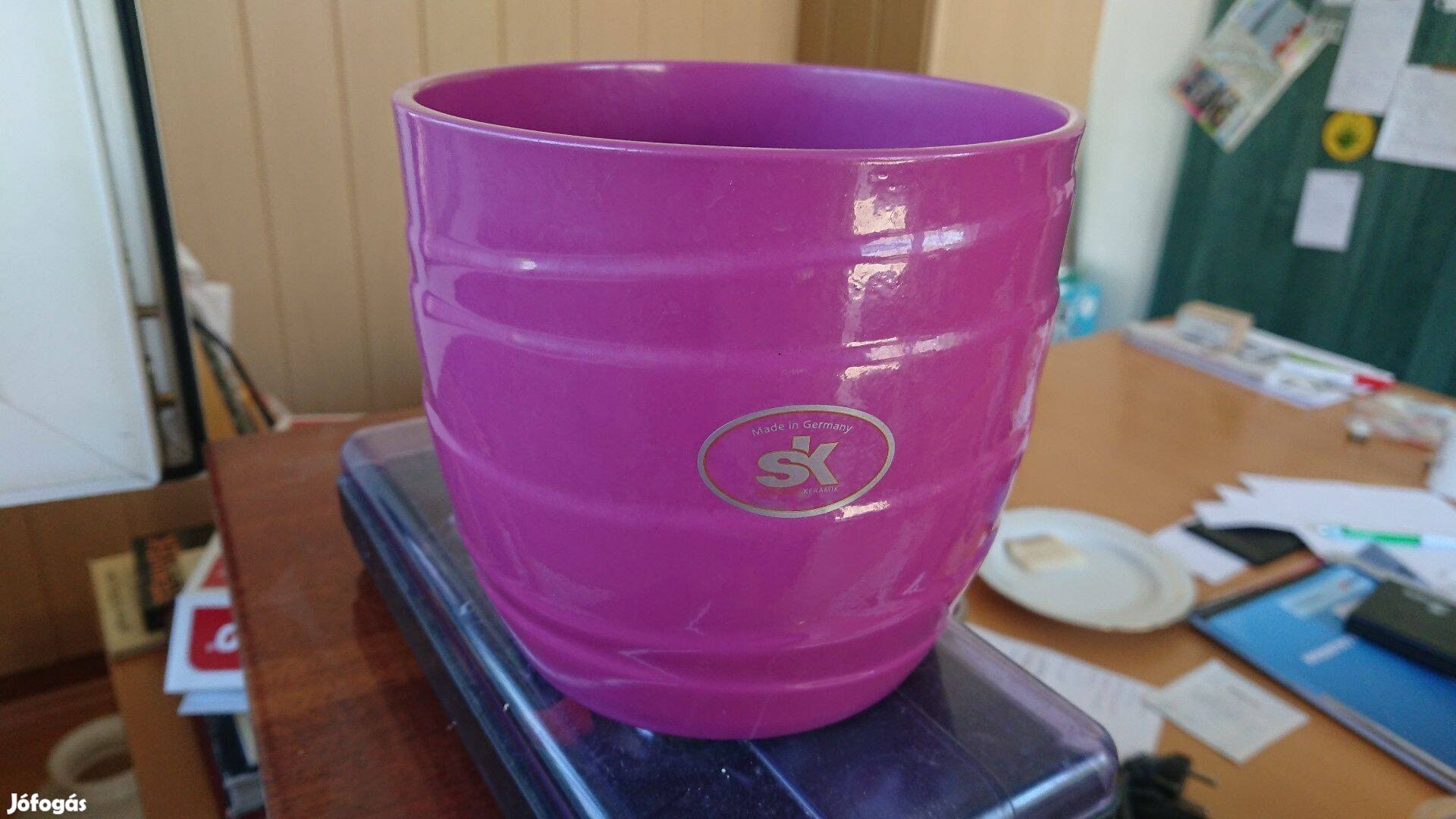 Kerámia kaspó virágcserép Lila