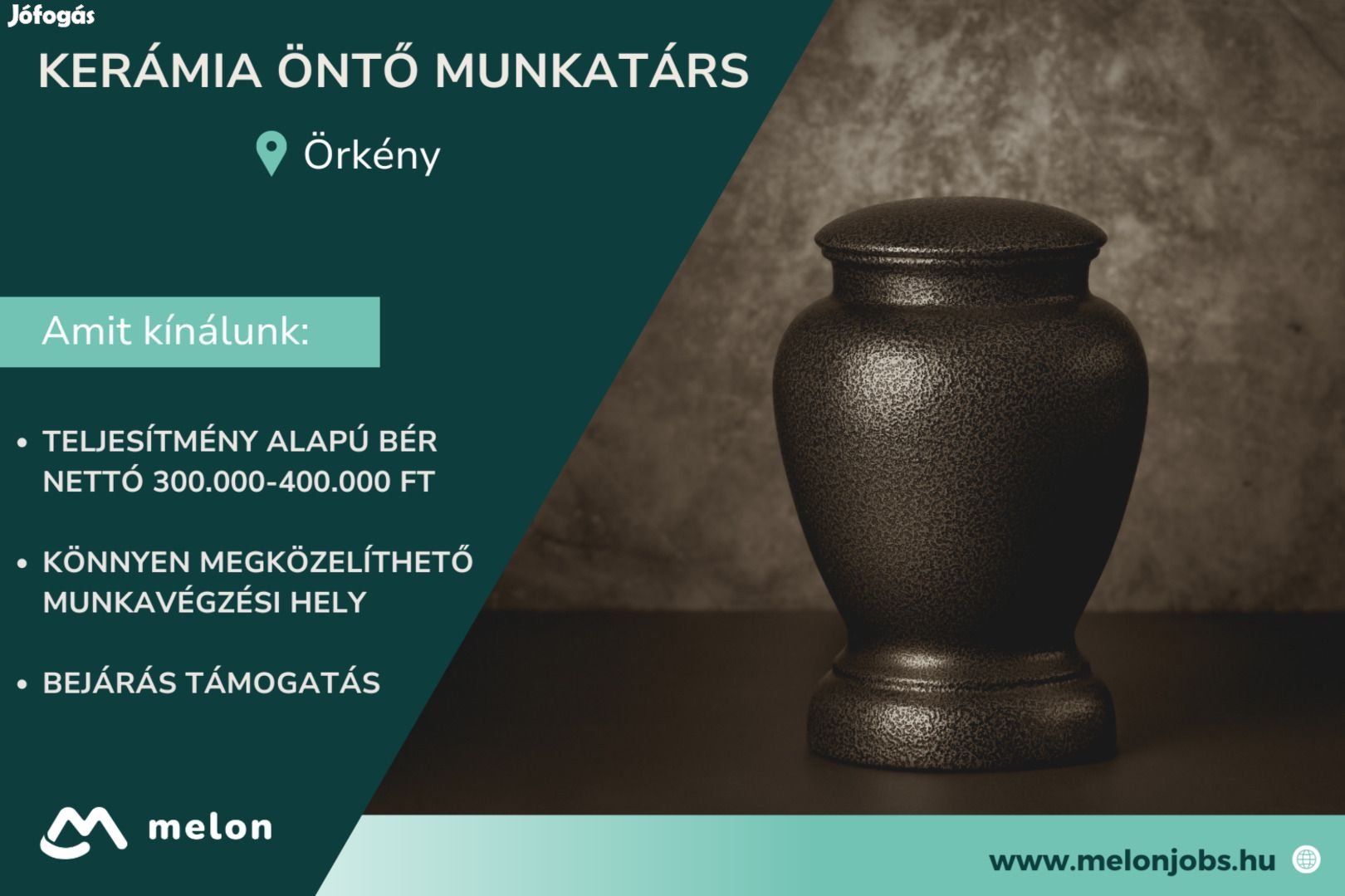 Kerámia öntő munkatárs