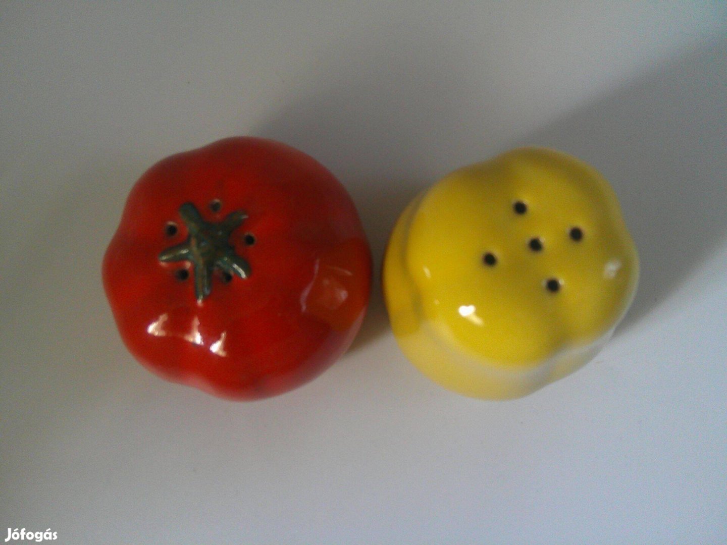 Kerámia paradicsom-paprika fűszertartó lecsóhoz 2 db. eladó
