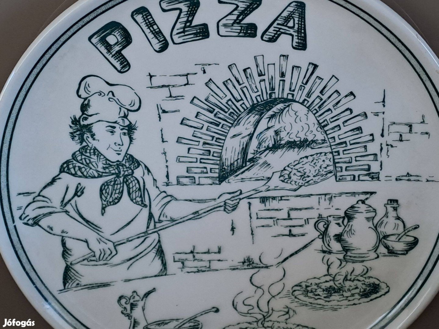Kerámia pizza tál,tányér
