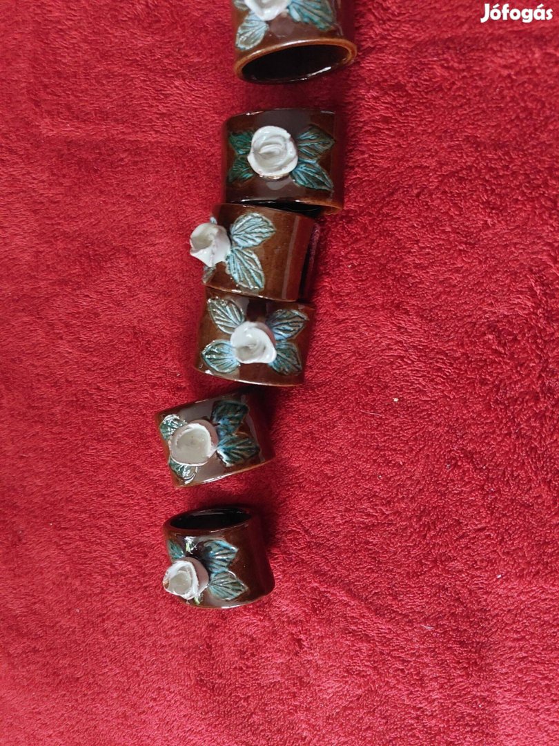 Kerámia szalvéta gyürük