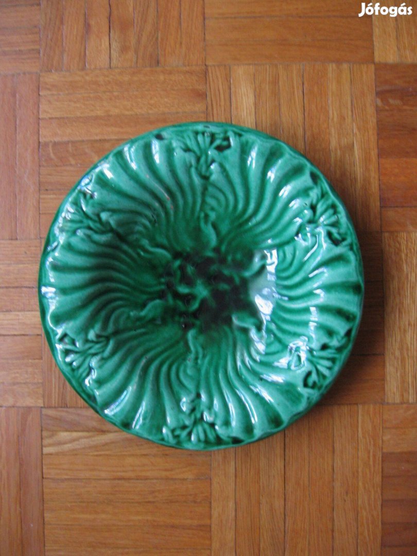 Kerámia tál, zöld