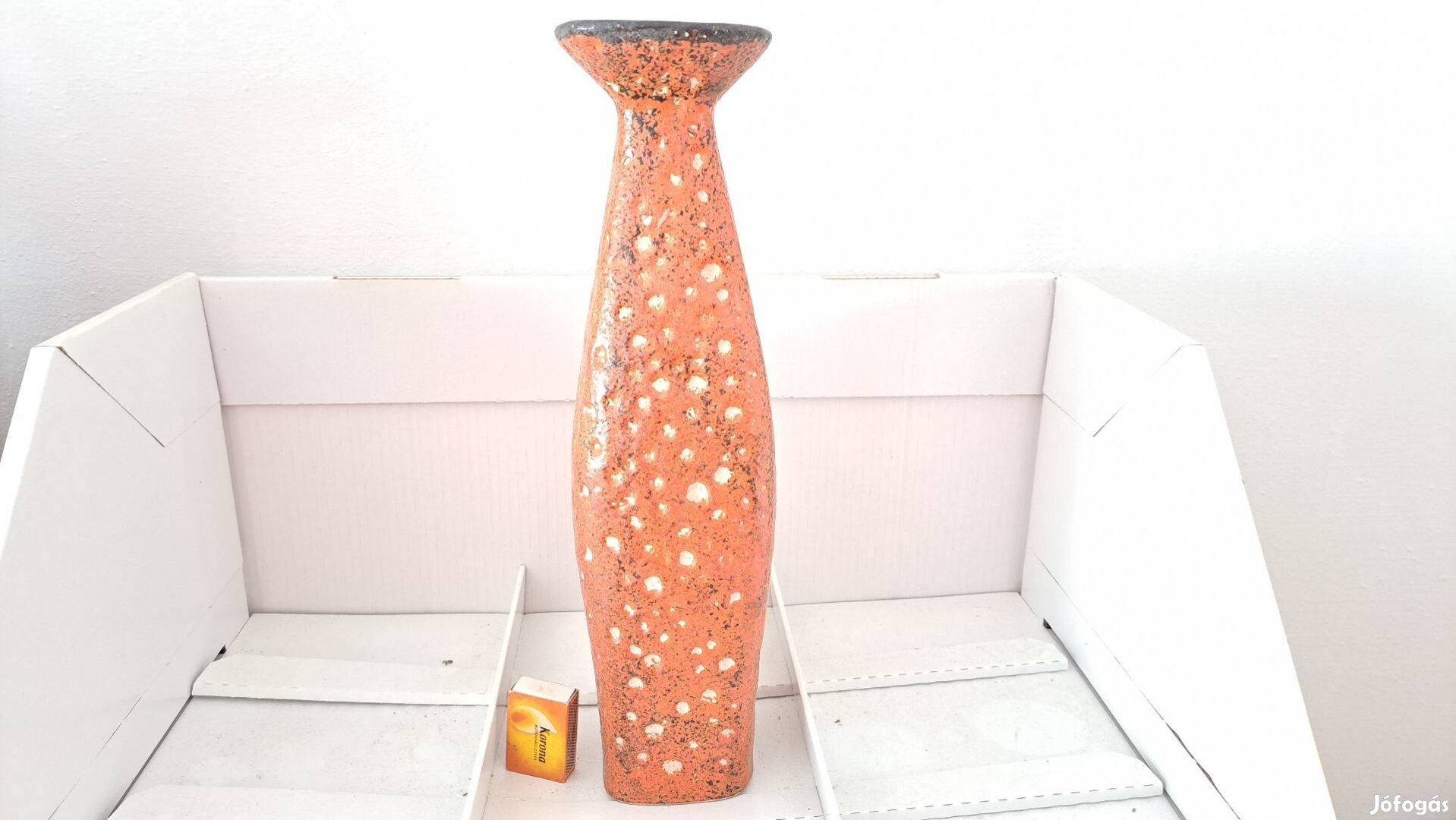 Kerámiaváza, iparművészeti, retro