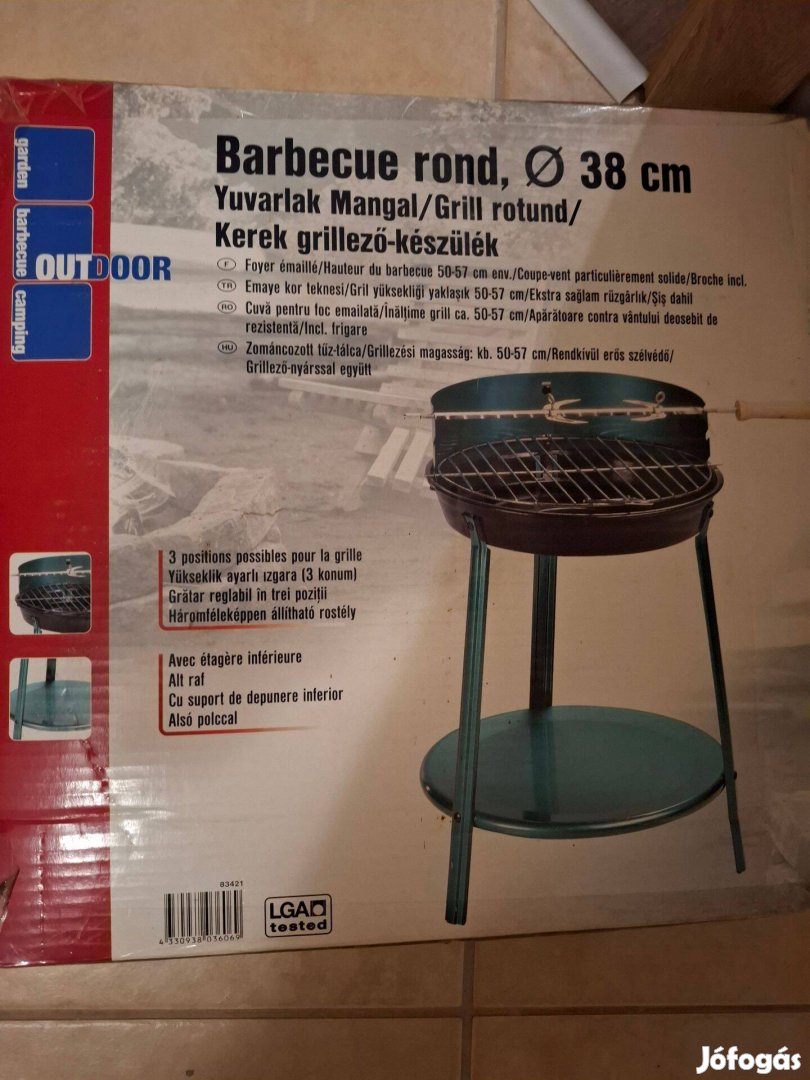 Kerek grillező 38cm eladó