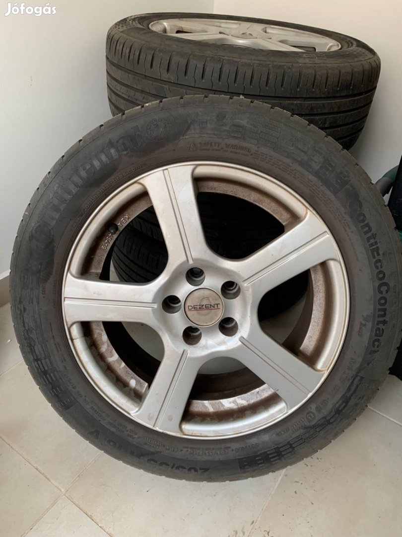 Kerék szett - 5x100 Dezent + 205/55 R16 Continental Ecocontact