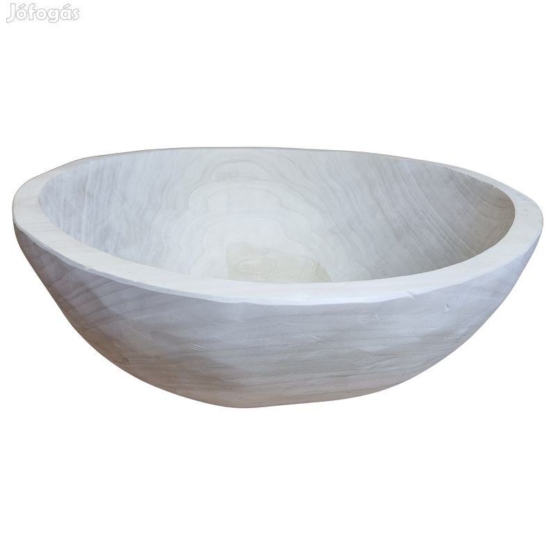 Kerek vájt fateknő 39 cm kenyérdagasztó
