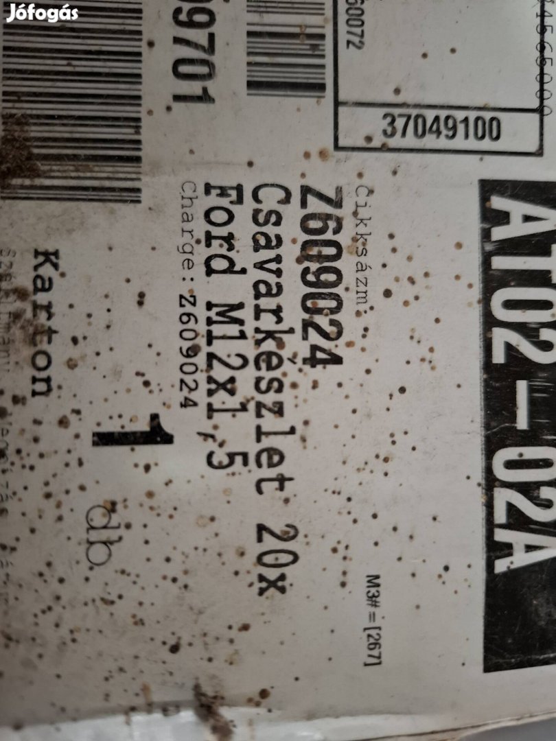 Kerékcsavar szett 20 db M12x1,5