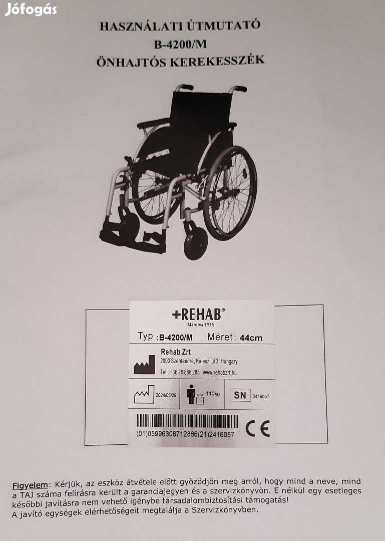Kerekesszék vadonat új