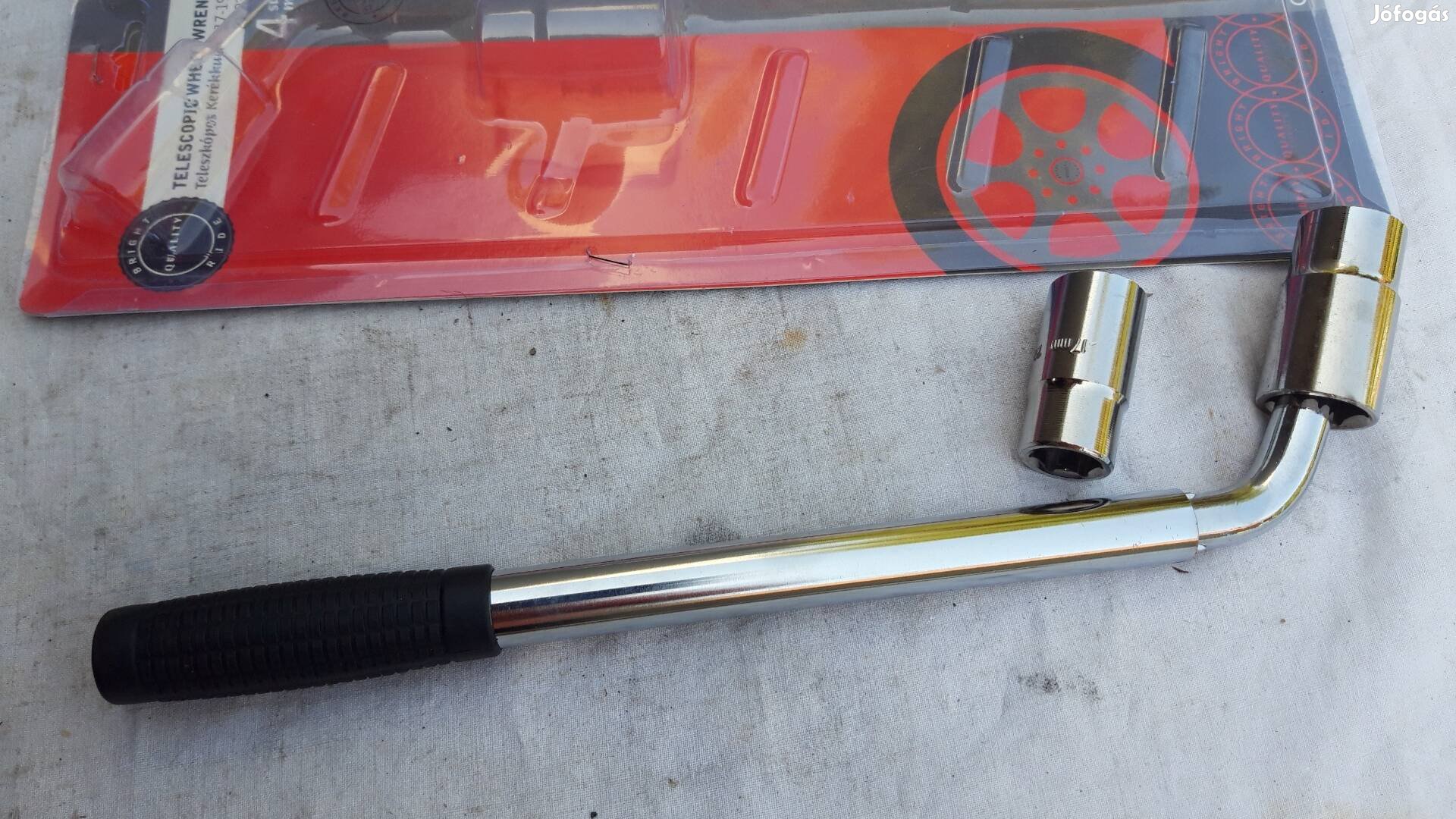 Kerékkulcs"L" alakú teleszkópos 17,19,21,23 mm fejjel új 