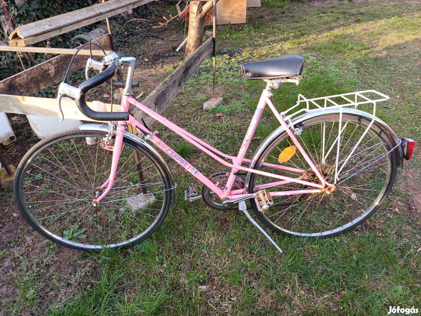 Kerékpár, csepel "Ledy" rózsaszín 26"-os, verseny